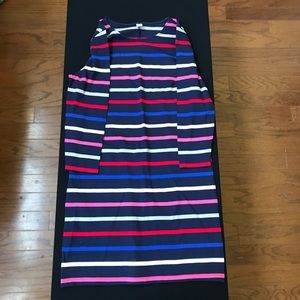 Multi colored striped dress.